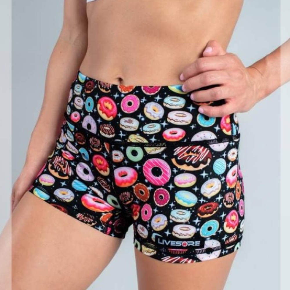 LIVESORE donut booty shorts